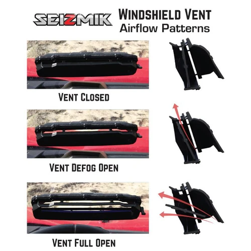 Polaris RZR Pro XP Scratch Resistant Full Windshield with Adjustable Vents & Quick Install Mounts - 2020-2024
