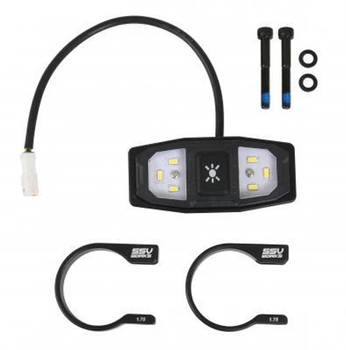 UTV Dome Light with Cage Clamps and Billet Mount