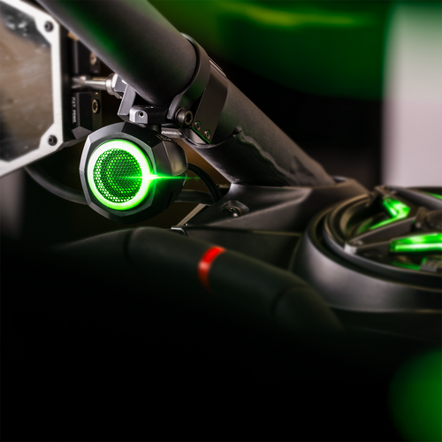 Universal 1" Cage-Pod Tweeters with RGB Ring for UTV Audio Systems