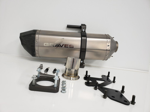 Graves Motorsports Kawasaki Teryx KRX 1000 Titanium Cat Eliminator Exhaust System