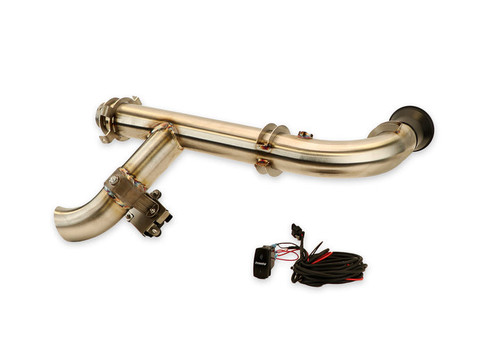 Trinity Racing Cam-Am Maverick X3 Side Piece Header Pipe With Electronic Exhaust Cutout