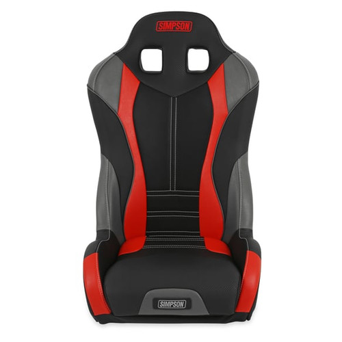 Simpson Racing Pro Sport Polaris RZR Suspension Seat - Black/Red/Gray Simpson Racing Pro Sport Polaris RZR Suspension Seat - Black/Red/Gray