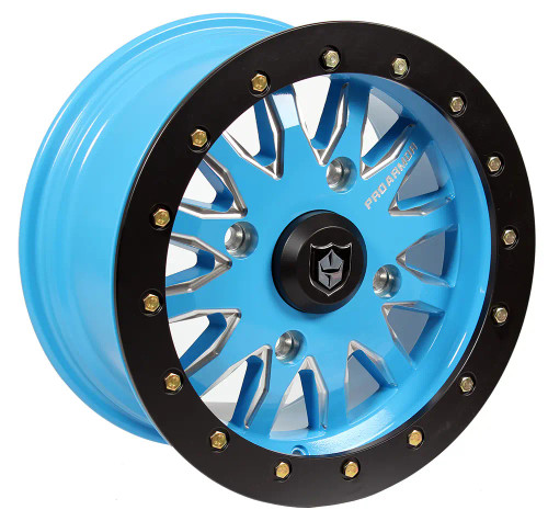 Pro Armor Polaris RZR Halo Milled Wheel 15x7 - Sky Blue
