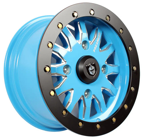 Pro Armor Polaris RZR Halo Milled Wheel 15x7 - Sky Blue