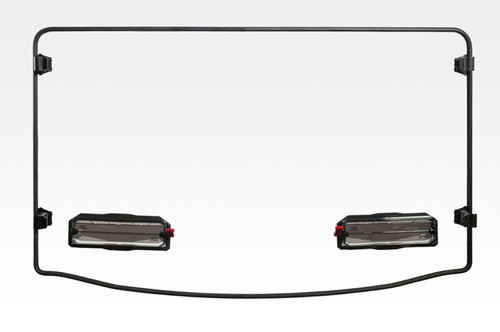 Toolless Versa-Vent Windshield (Scratch Resistant Polycarbonate) - Polaris Midsize Size Pro-Fit Ranger