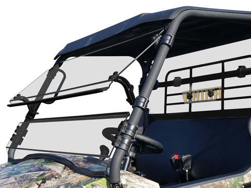 Kawasaki Mule Pro-MX Full-Tilting Windshield - Hard Coated