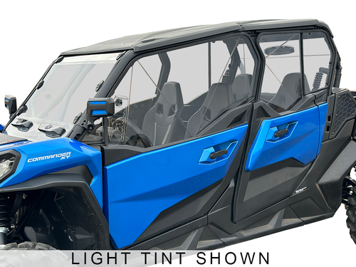 Can Am Commander MAX Venting Polycarbonate Upper Doors Kit - 2021-2025
