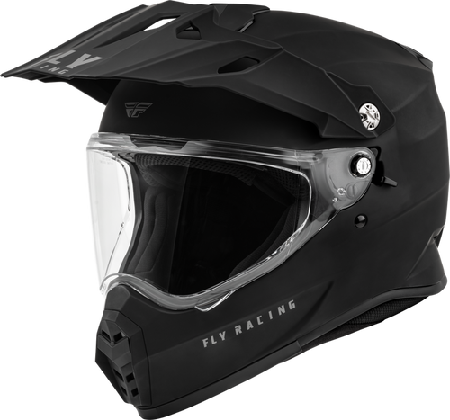 Fly Racing Trekker Solid Helmet - Matte Black