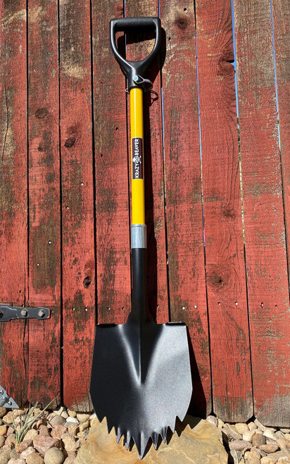 Krazy Beaver Overland Offroad Recovery Shovel - Black Textured Head/Yellow Handle