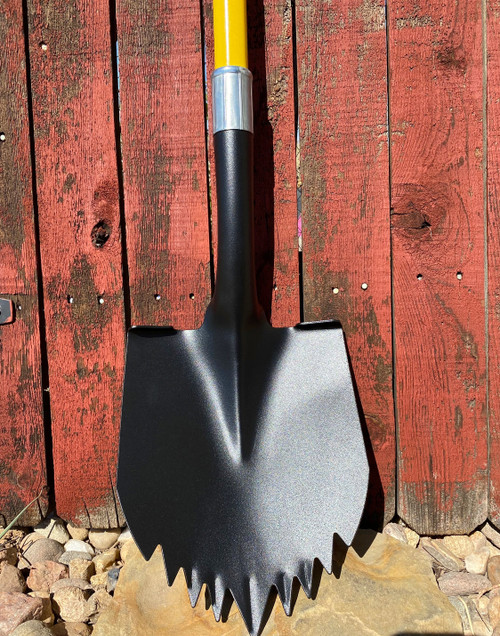 Krazy Beaver Overland Offroad Recovery Shovel - Black Textured Head/Yellow Handle