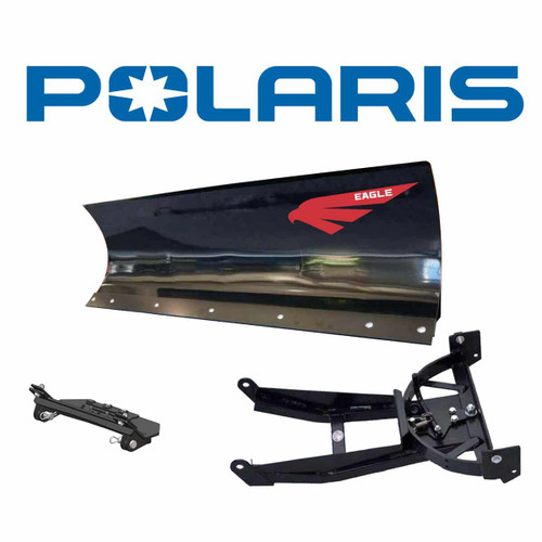 Eagle Snow Plow 72″ UTV Steel Front-Mount Complete Plow System for 750-800 Polaris (Ranger 4×4/6×6) (2010-2017)