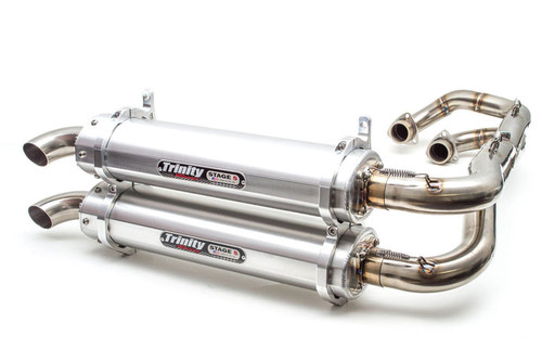 Trinity Racing Polaris General 1000 Dual Full Performance Exhaust System