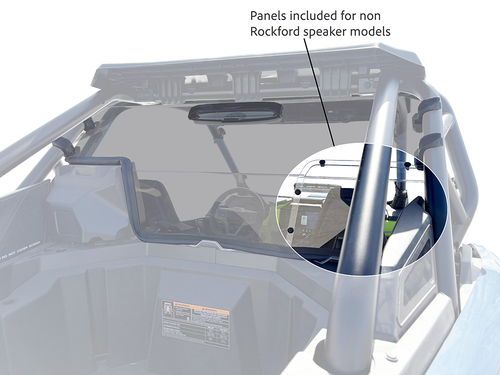 POLARIS RZR PRO-XP | PRO-S Rear Tinted/Vented Windshield-GP