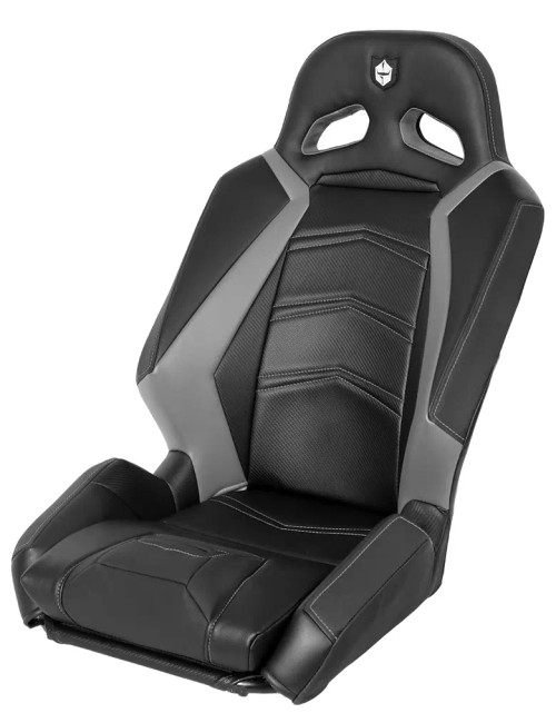 Pro Armor Polaris RZR XP & RZR XP 4 Front Suspension Seat - Black / Grey