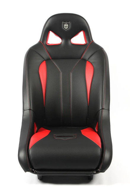 Pro Armor Can-Am Maverick R G2 Front Suspension Seat & Mounting Base - Black / Red