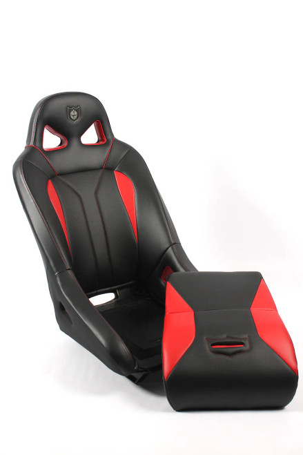 Pro Armor Can-Am Maverick R G2 Front Suspension Seat & Mounting Base - Black / Red