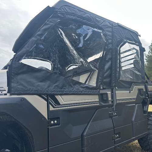Kawasaki Mule Pro FXT Front and Rear Soft Upper Doors with Zippered Side Windows - 2015-2026