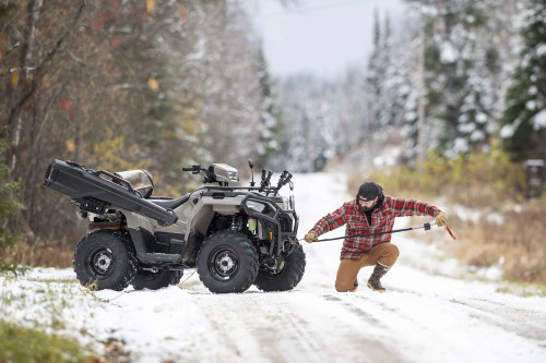 Kolpin UTV Winch Kit - 3500 lb with Synthetic Winch Rope & Mounting Bracket