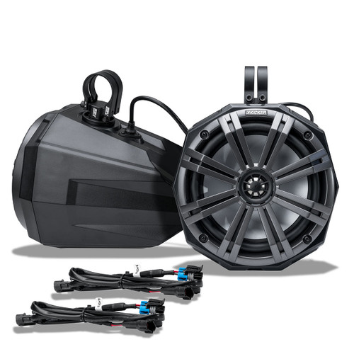 Polaris RZR OEM Audio-Expansion Kit | 2-Tower Speaker Add-on Kit with 8" Kicker Speakers