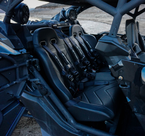 Can-Am Maverick X3 Rear Bench Seat with Harnesses (2017-2026)