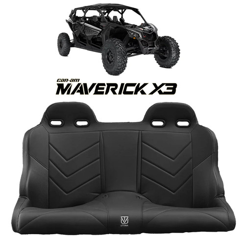 Can-Am Maverick X3 Rear Bench Seat with Harnesses (2017-2026)