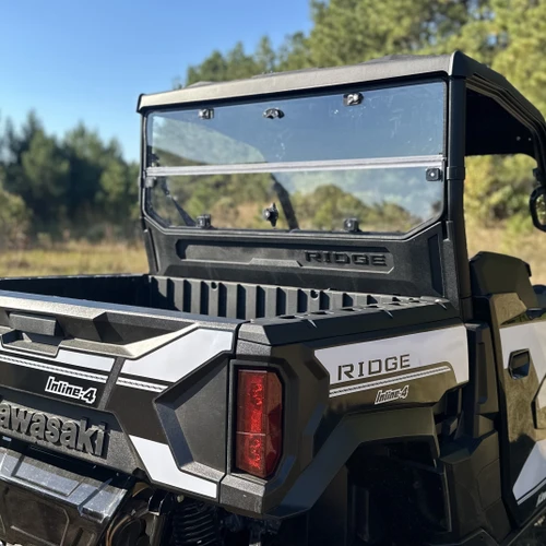 Kawasaki Ridge Rear Hard Folding Windshield / Cab Back - UV Resistant