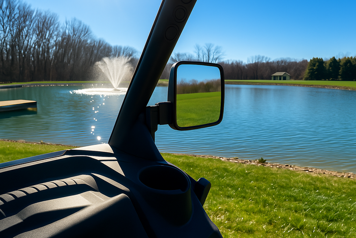 Can-Am Defender Folding Side Rear View Mirrors