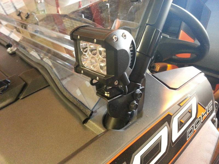 Polaris RZR Cube LED A-pillar Base Mounts