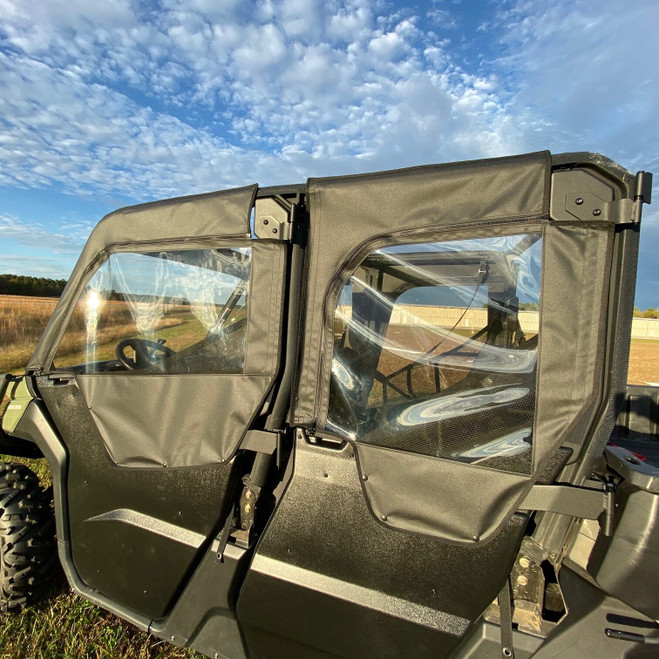 Can-Am Defender Max Soft Upper Doors with Zipper