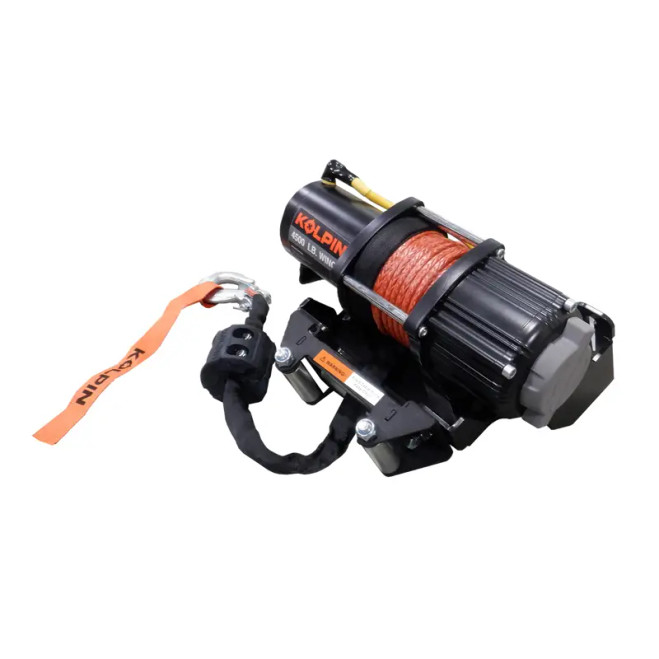 Kawasaki Mule Pro-FX/FXT Kolpin Quick-Mount Winch 4500 lb with Synthetic Rope