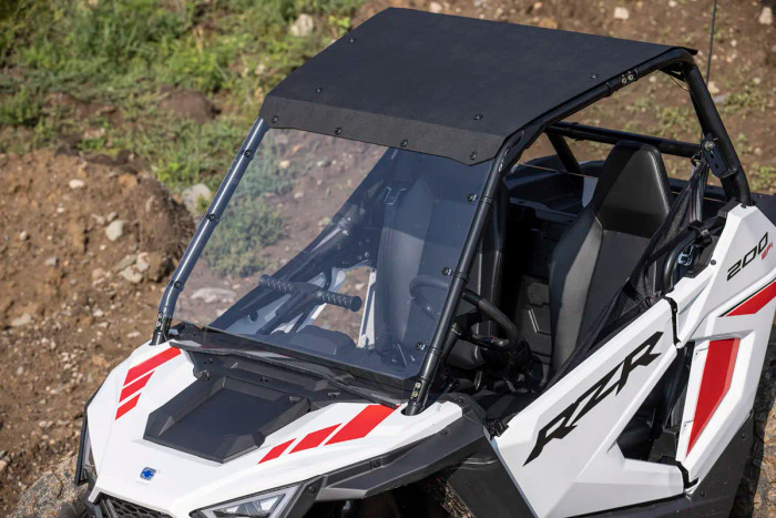 Mini Youth RZR 200 Poly Windshield, Rear Panel & Poly Roof Combo