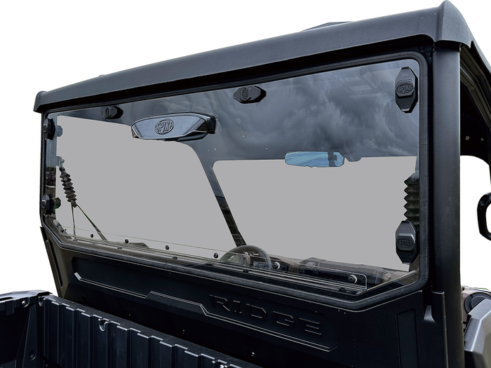 Kawasaki Ridge Tinted Rear Shield With Adjustable Vent