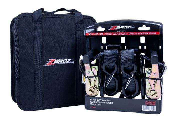 ZBROZ 1.5" RATCHET STRAPS WITH STORAGE BAG ZBROZ 1.5" RATCHET STRAPS WITH STORAGE BAG