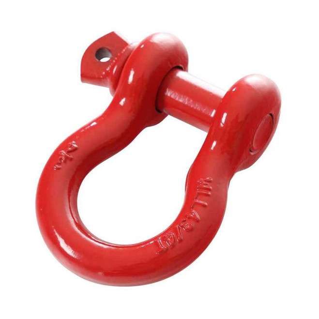 Recovery Shackle D-Ring 3/4" 4.75 Ton - Red