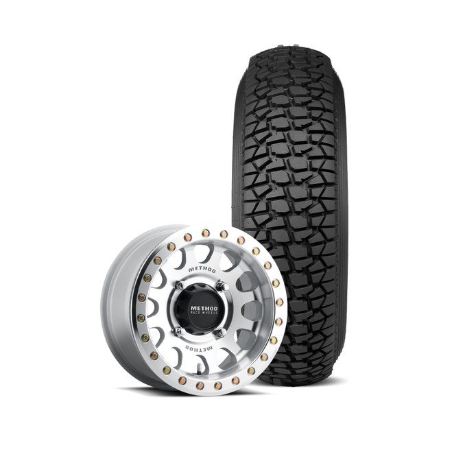 Tensor Regulator 2 Tires Mounted on Method Racing 401 Beadkock Machined Wheel Package Deal