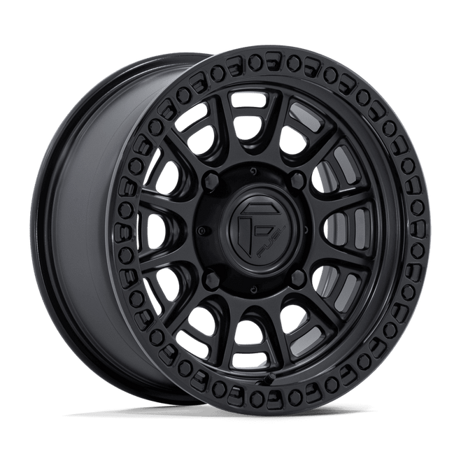 Fuel Cycle UTV 15" Wheel - Matte Black with Gloss Black Lip