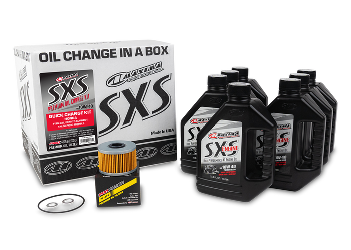 Maxima Racing Oils Honda Talon Engine Oil Quick Change Kit with Oil Filter