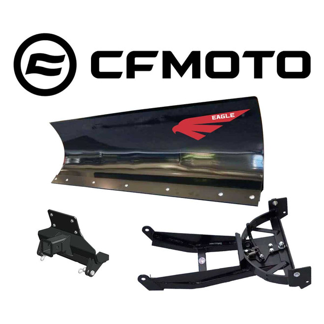 Eagle Snow Plow 72″ UTV Steel Front-Mount Complete Plow System for 1000 CF Moto (Uforce/XL) (2019-2024)