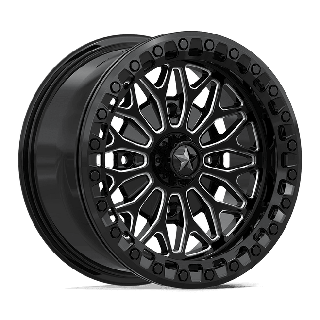 BOLO UTV Beadlock Wheel - Gloss Black Milled