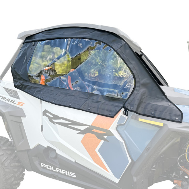 Polaris RZR Trail S Upper Soft Doors with Zippered Side Windows