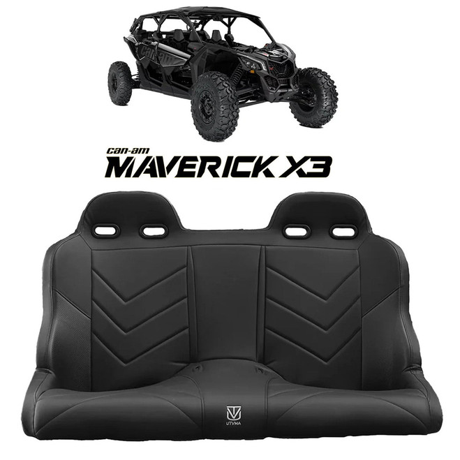 Can-Am Maverick X3 Rear Bench Seat with Harnesses (2017-2026)