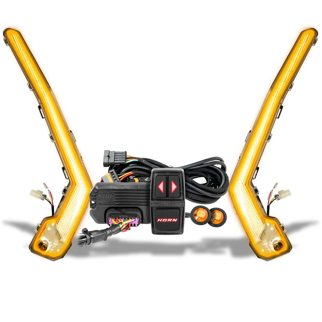 Turn-Signal Plug-&-Play Kit | 2017-2026 Can-Am X3 | Sequential Front Fang Lights with Taillight Integration