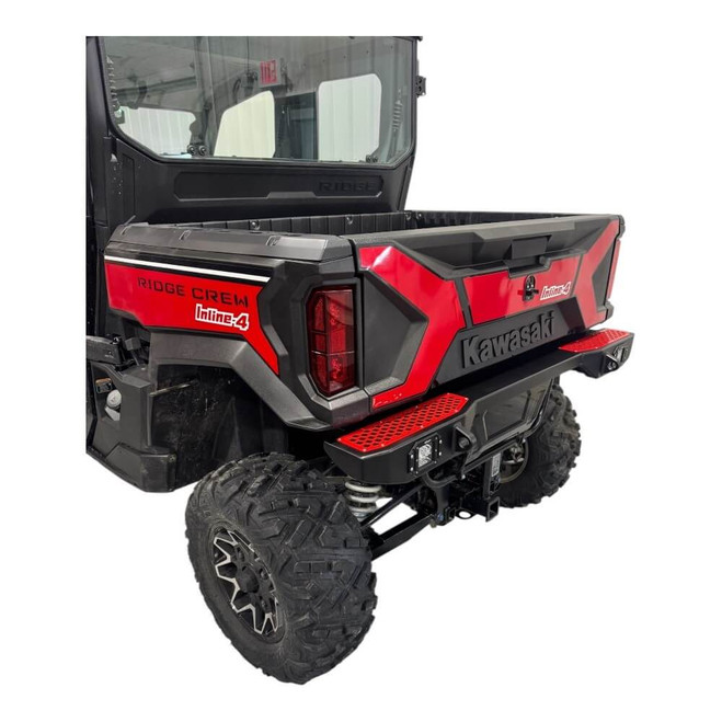 Kawasaki Ridge rear bumper with tread top plate and D-ring mounts – 2024-2025