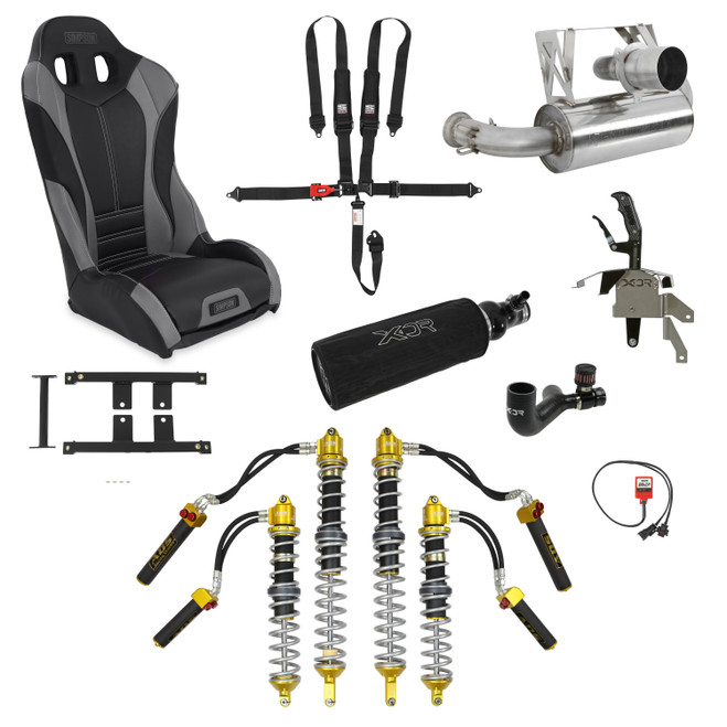 2017-2025 Can-Am Maverick X3 Ultimate Performance Package by Holley - Performance Coilover Suspension, Race Seats & Engine Performance Package