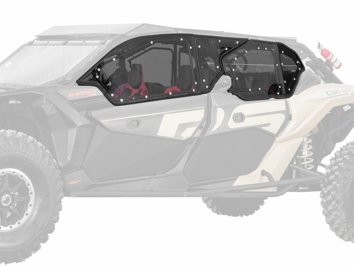 Can-Am Maverick X3 MAX Hard Cab Enclosure Upper Doors, Polycarbonate