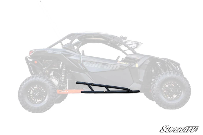 Can-Am Maverick X3 Nerf Bars, 1.75" DOM Steel with End Caps