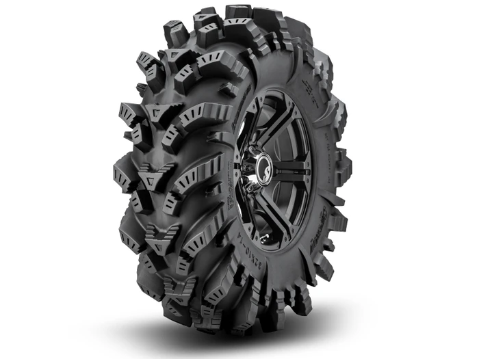 Intimidator Tires 28x10x14 on 14" Bandit H-Series Black Wheels 4/156 Pattern