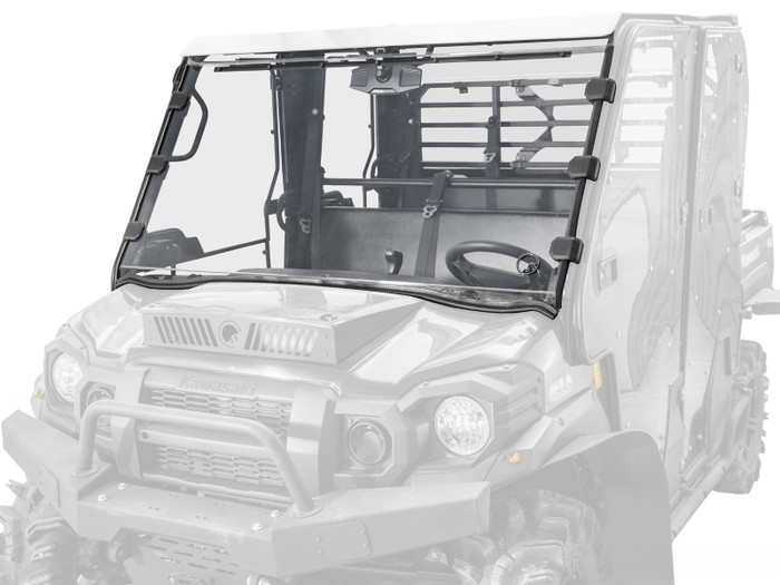 Kawasaki Mule Pro Scratch-Resistant Full Windshield