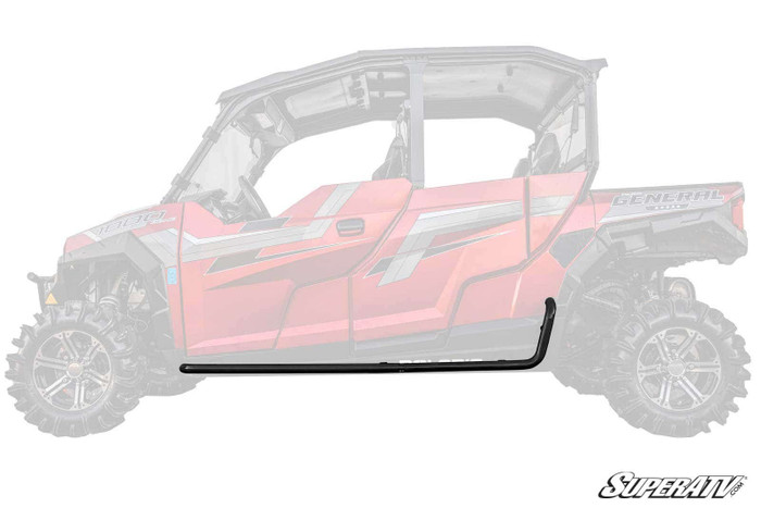 Polaris General 4 Heavy Duty Nerf Bars - Wrinkle Black