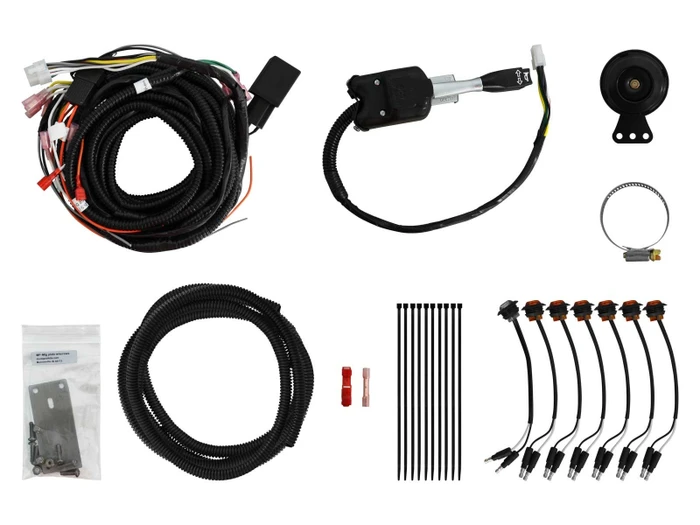 Polaris Ranger XP 570 Plug & Play Turn Signal Kit - Deluxe Steering Column stalk and attached horn kit